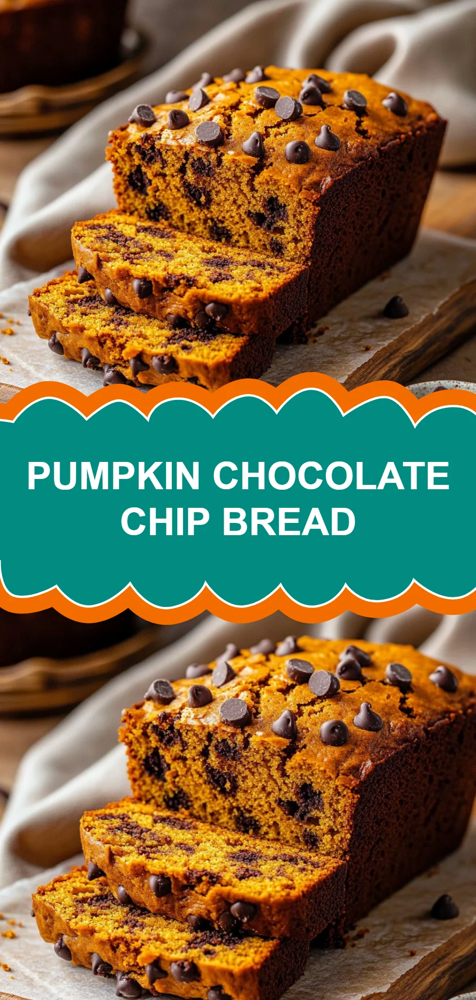 Pumpkin Chocolate Chip Bread
