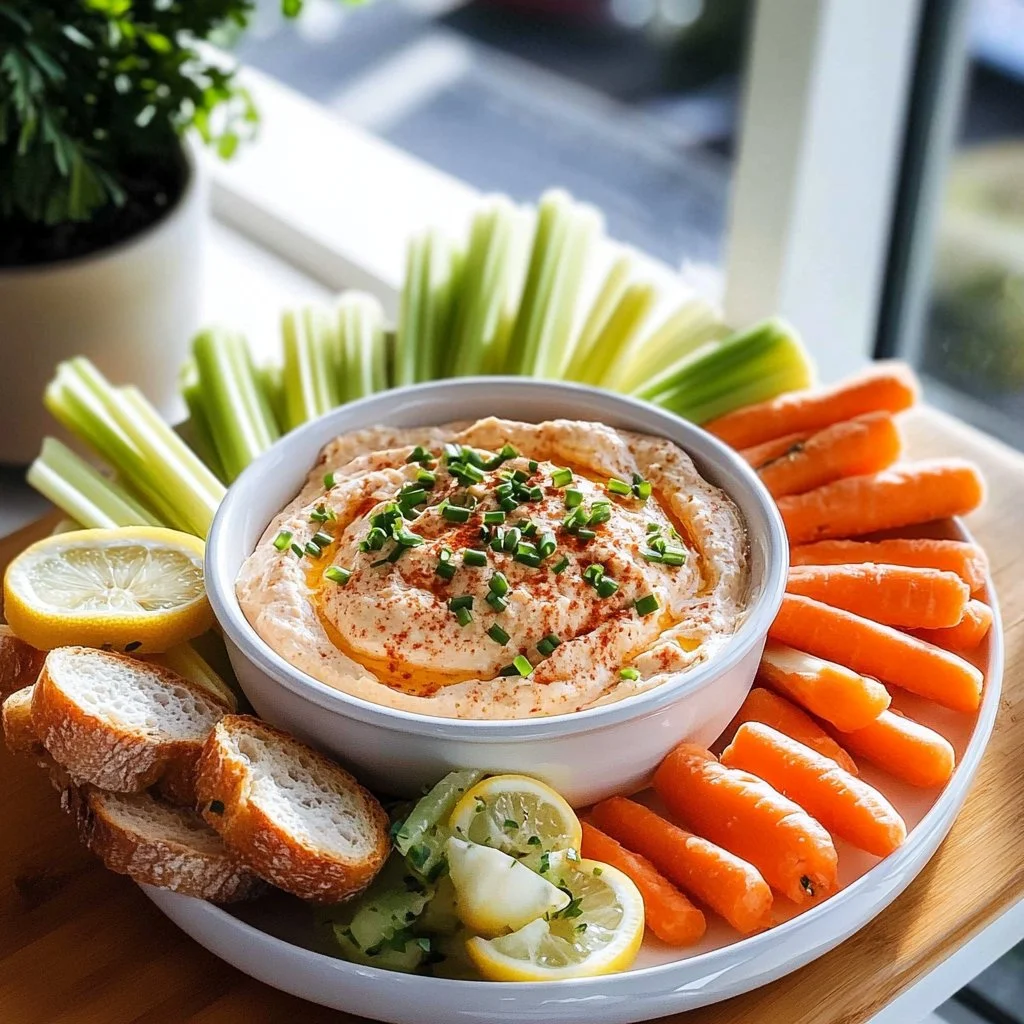 Delicious shrimp dip served in a bowl with crackers on the side