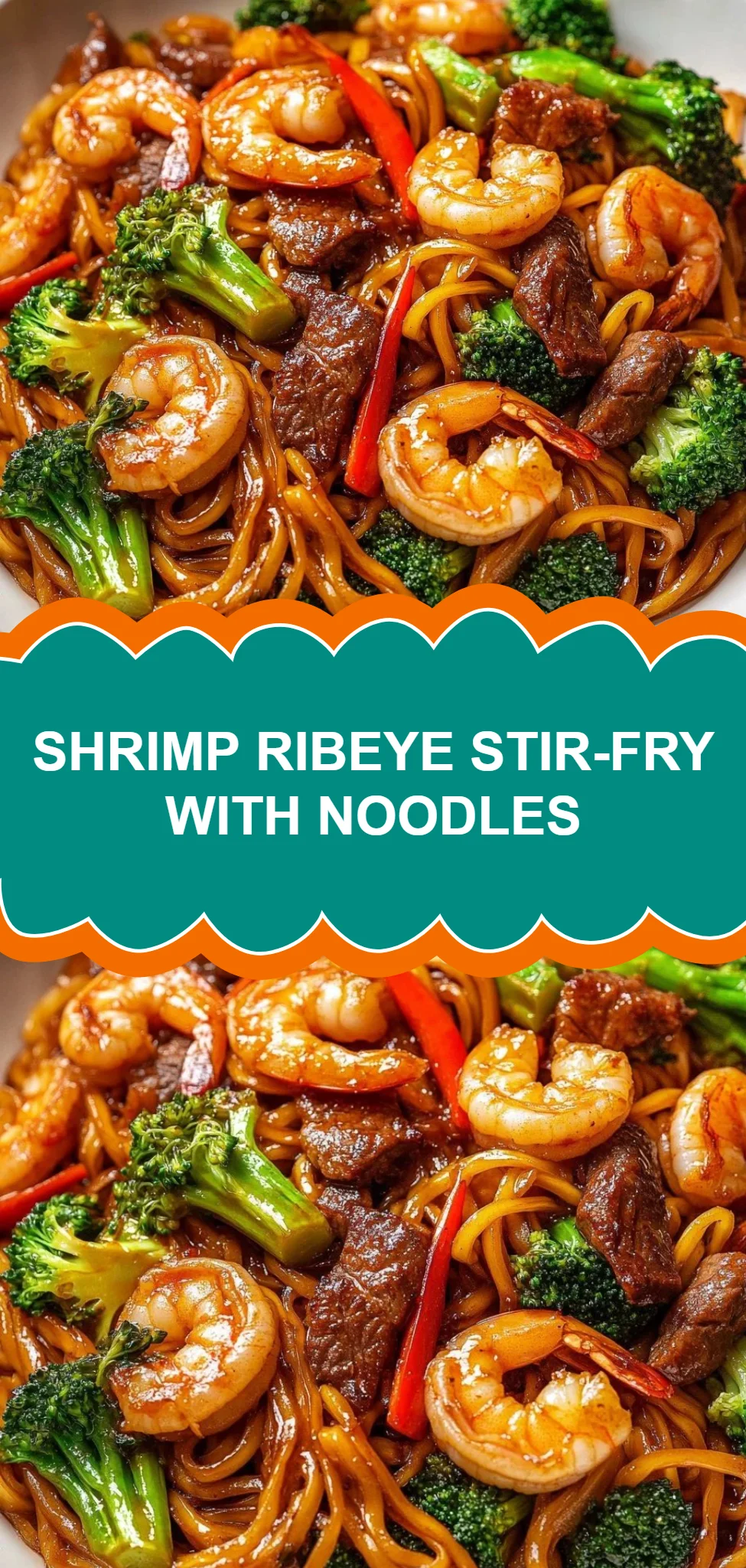 Shrimp Ribeye Stir-Fry with Noodles