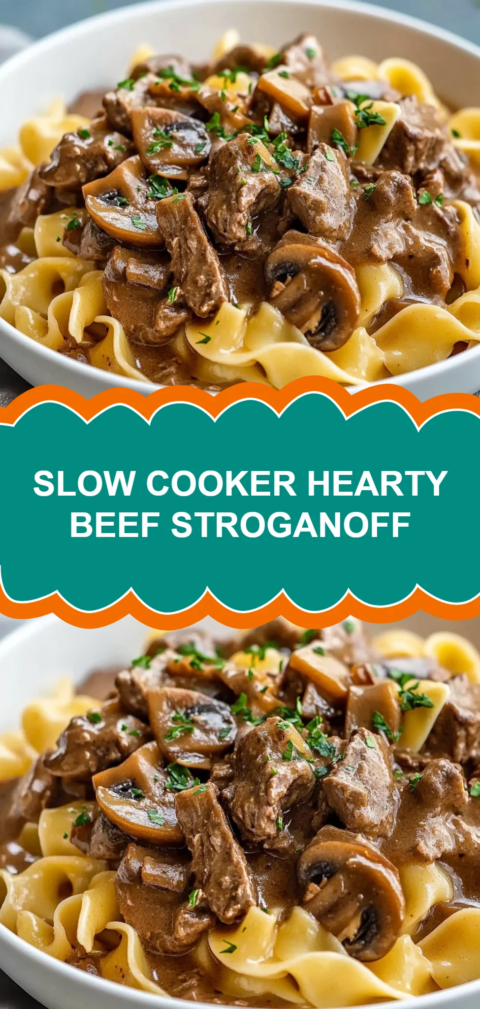 Slow Cooker Hearty Beef Stroganoff