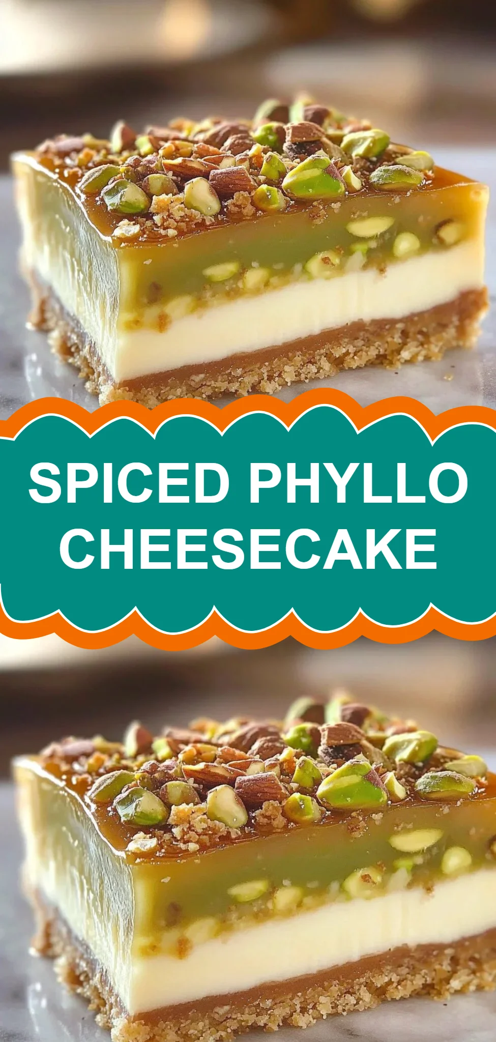 Spiced Phyllo Cheesecake