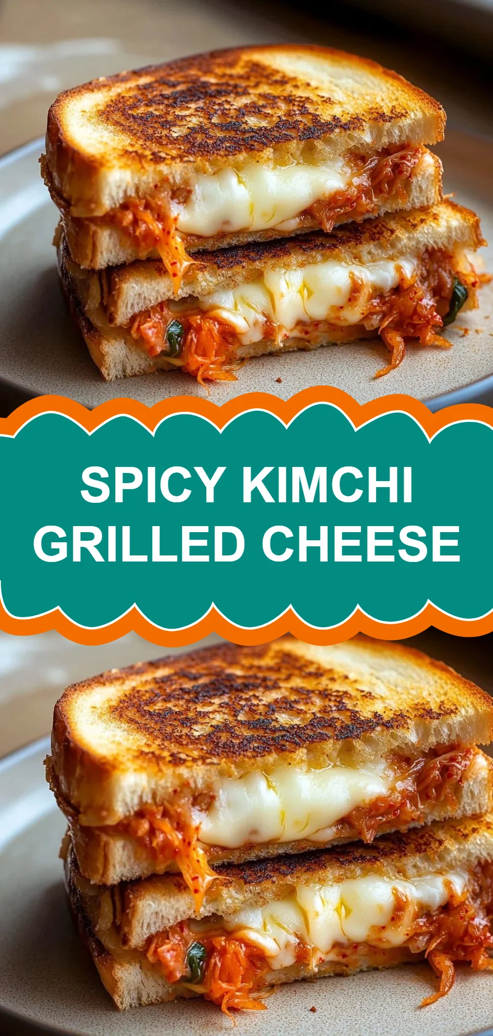 Spicy Kimchi Grilled Cheese