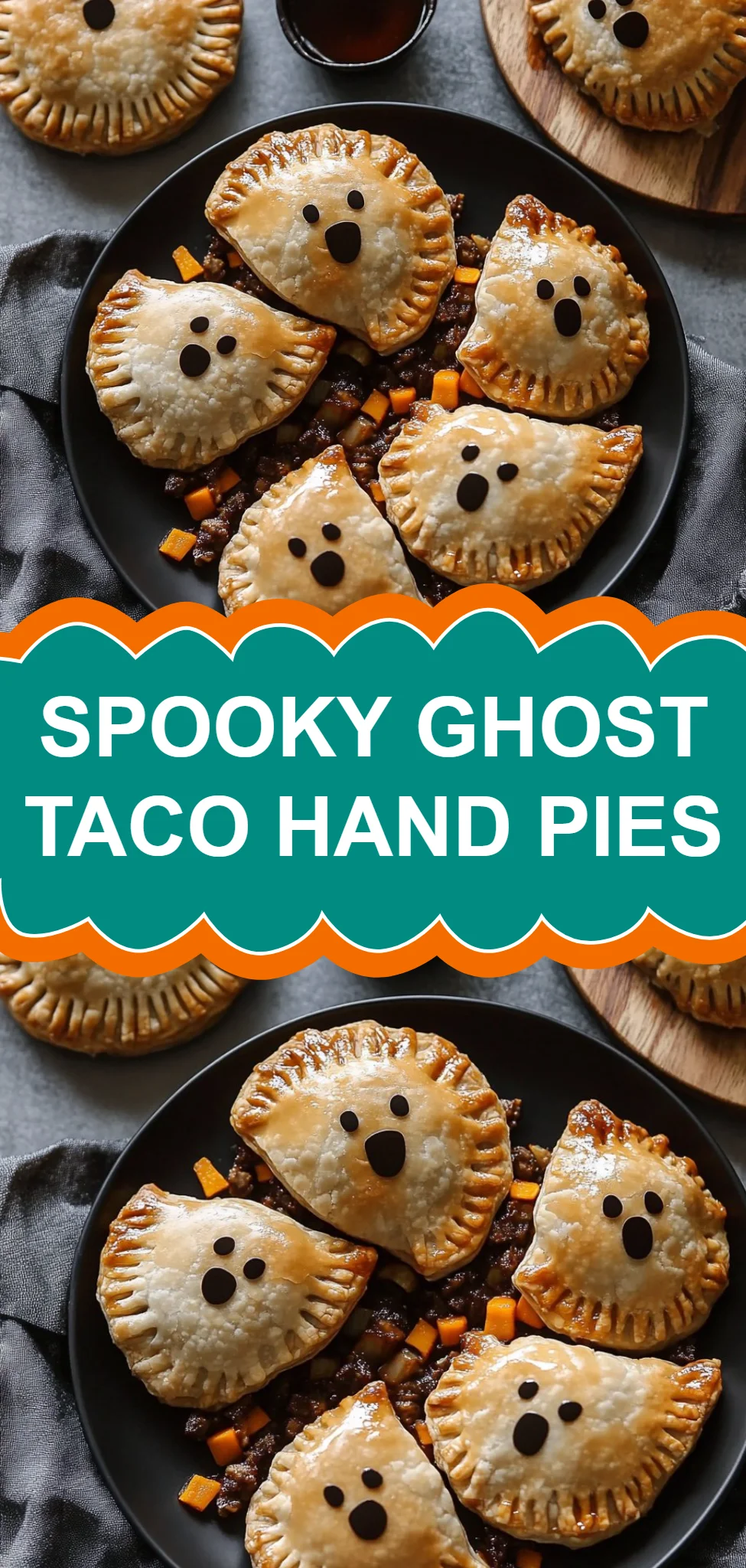 Spooky Ghost Taco Hand Pies