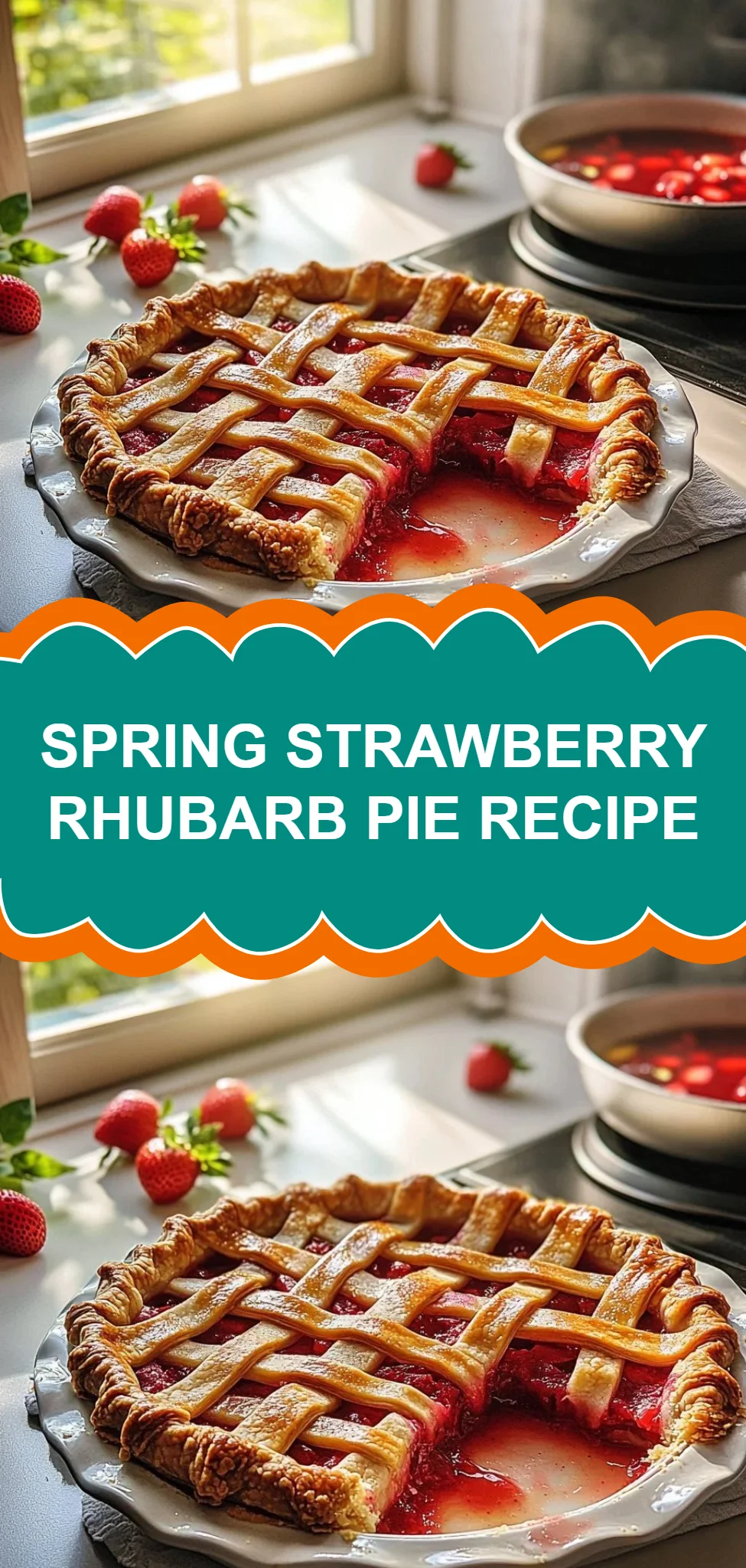 Spring Strawberry Rhubarb Pie Recipe