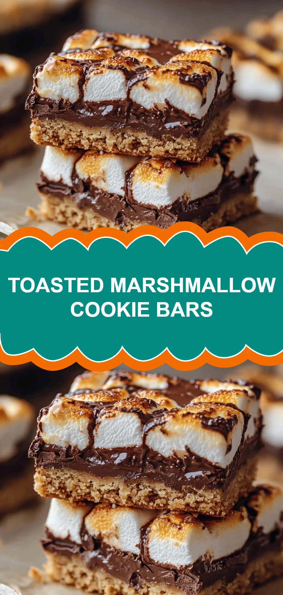 Toasted Marshmallow Cookie Bars
