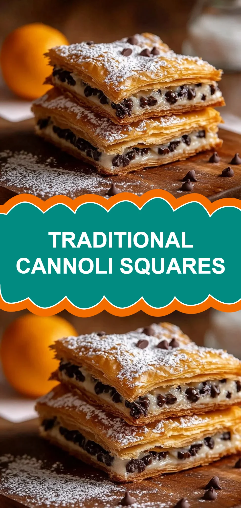 Traditional Cannoli Squares