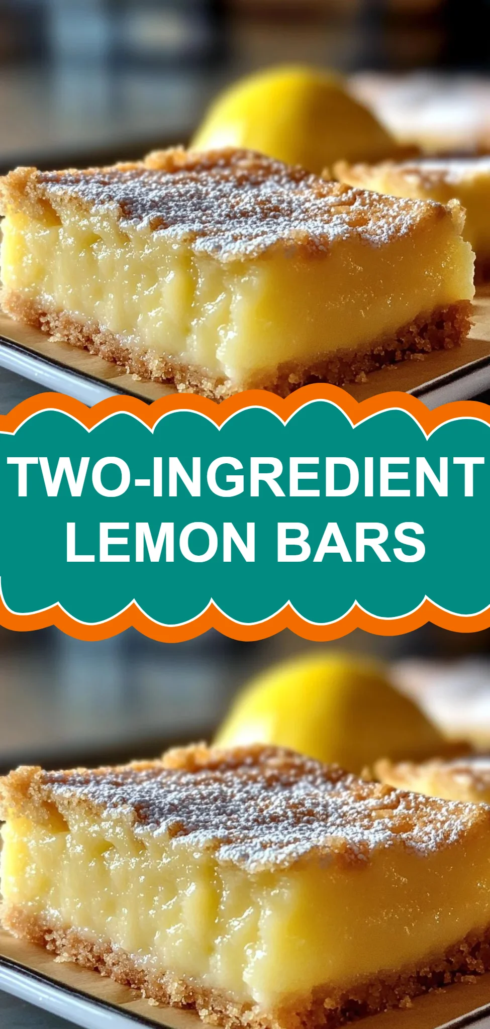 Two-Ingredient Lemon Bars