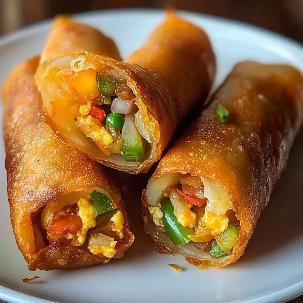 Voodoo-inspired crispy egg rolls filled with flavorful ingredients.