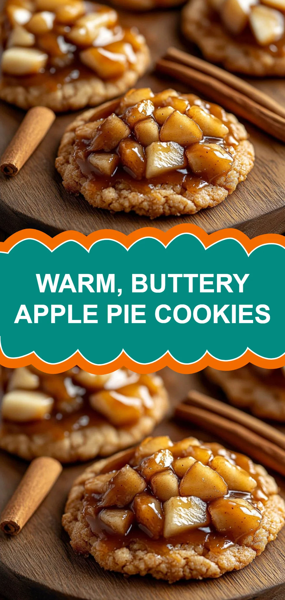 Warm, Buttery Apple Pie Cookies