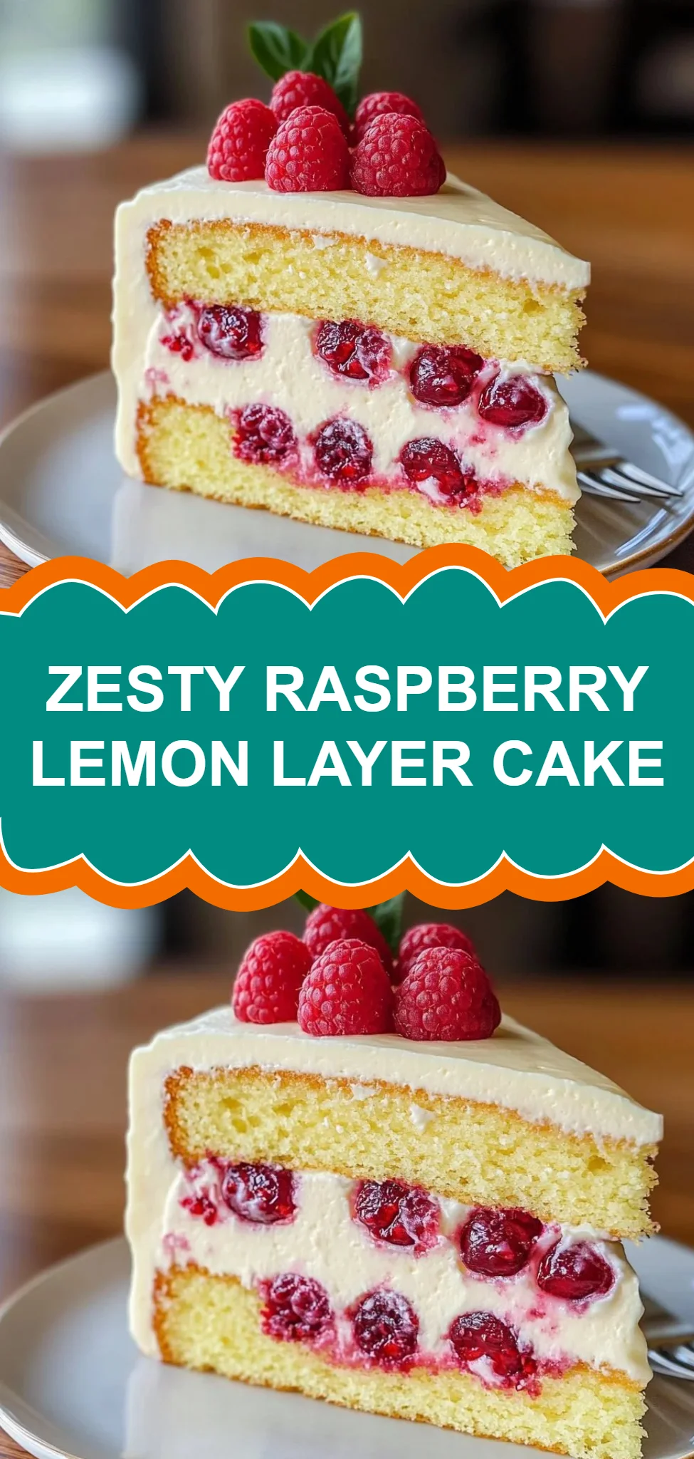 Zesty Raspberry Lemon Layer Cake